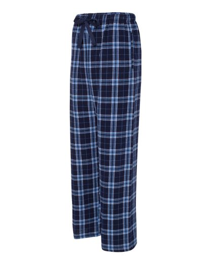 Men's Flannel Lounge Pajama Pants by Boxercraft, with pockets and screenprinted SB logo.